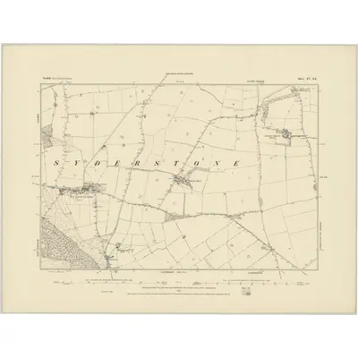 1885 Map of Norfolk XV.SE, 1886 Print