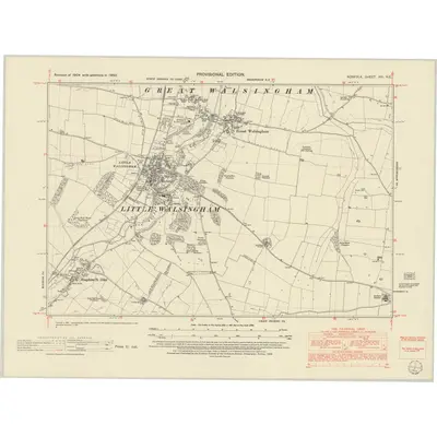 1950 Map of Norfolk XVI.NE, 1952 Print