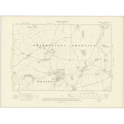 1905 Map of Norfolk XVII.NE, 1907 Print