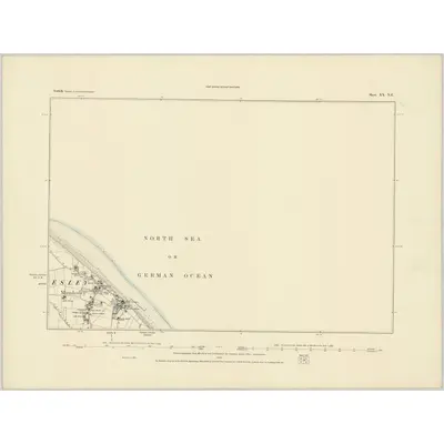 1885 Map of Norfolk XX.NE, 1886 Print