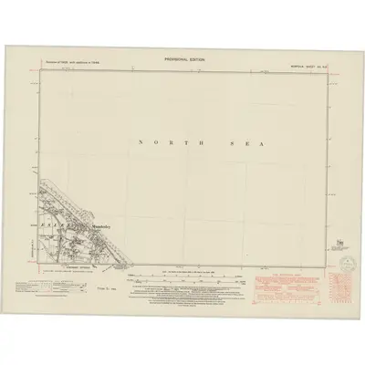 1946 Map of Norfolk XX.NE, 1950 Print