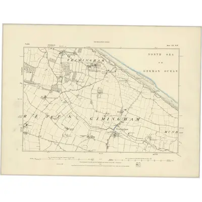 1885 Map of Norfolk XX.NW