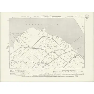 1904 Map of Norfolk XXI.SE, 1933 Print