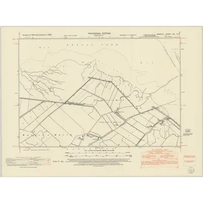 1950 Map of Norfolk XXI.SE, 1952 Print