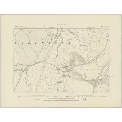 1883 Map of Norfolk XXII.NE, 1884 Print