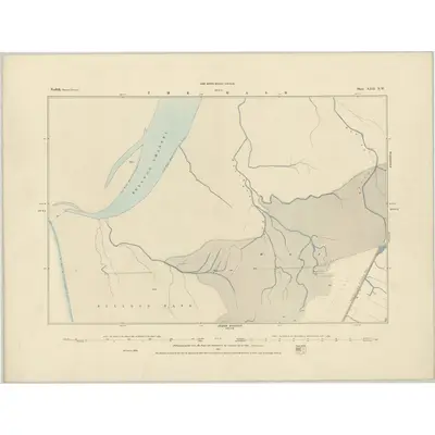 1884 Map of Norfolk XXII.NW, 1885 Print