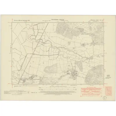1950 Map of Norfolk XXII.SE, 1952 Print