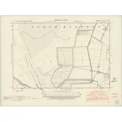 1950 Map of Norfolk XXII.SW, 1952 Print