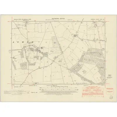 1950 Map of Norfolk XXIII.NE, 1952 Print