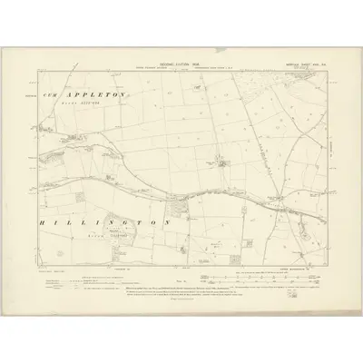 1904 Map of Norfolk XXIII.SE, 1906 Print
