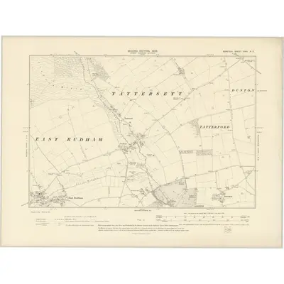 1904 Map of Norfolk XXIV.NE, 1906 Print
