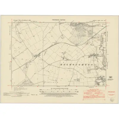 1950 Map of Norfolk XXIV.SE, 1952 Print