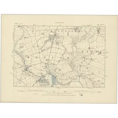 1885 Map of Norfolk XXIX.SE