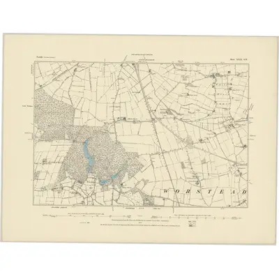 1885 Map of Norfolk XXIX.SW
