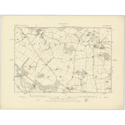 1885 Map of Norfolk XXVI.SW