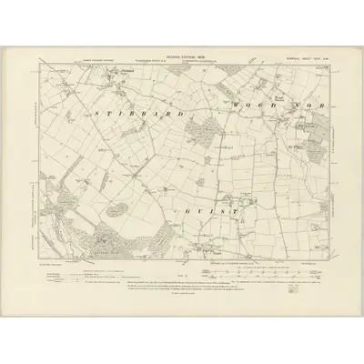 1904 Map of Norfolk XXVI.SW, 1906 Print