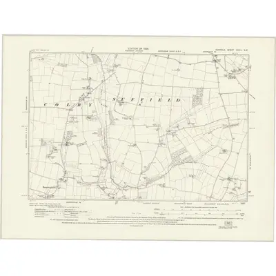 1926 Map of Norfolk XXVIII.NE, 1929 Print