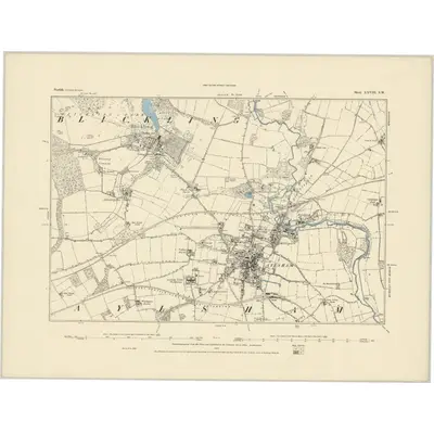 1885 Map of Norfolk XXVIII.SW