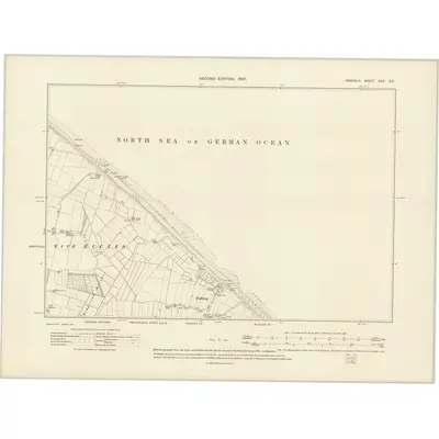 1905 Map of Norfolk XXX.SE, 1907 Print