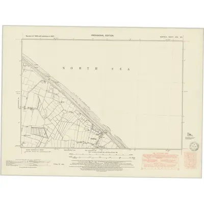 1947 Map of Norfolk XXX.SE, 1950 Print