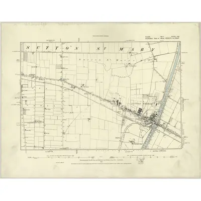 1886 Map of Norfolk XXXI.NE, 1888 Print