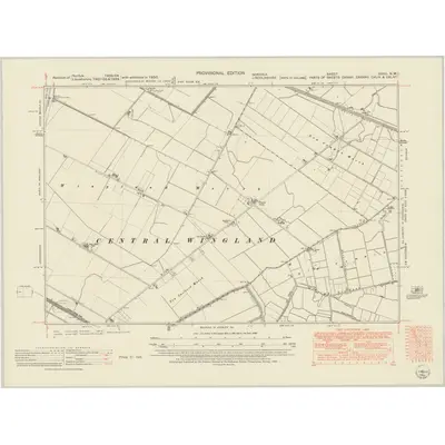 1950 Map of Norfolk XXXII.NW, 1952 Print