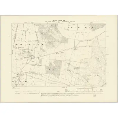 1904 Map of Norfolk XXXIII.NE, 1906 Print
