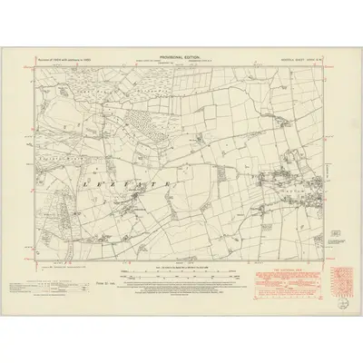 1950 Map of Norfolk XXXIV.SW, 1952 Print