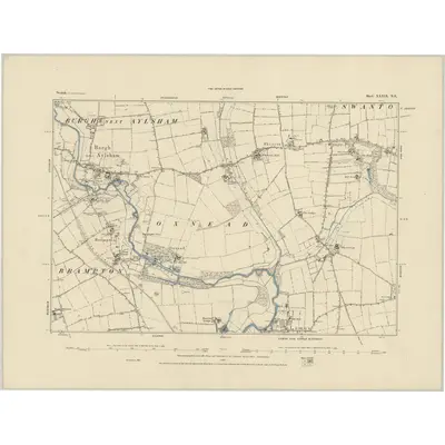 1885 Map of Norfolk XXXIX.NE