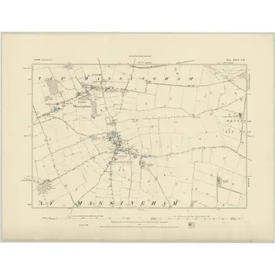 1884 Map of Norfolk XXXV.NW