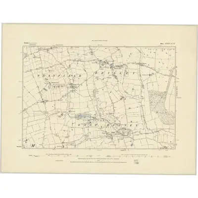 1882 Map of Norfolk XXXVI.SE, 1883 Print
