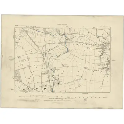 1885 Map of Norfolk XXXVII.NW