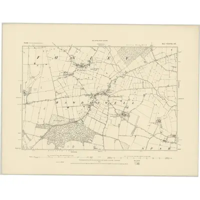 1882 Map of Norfolk XXXVII.SE, 1885 Print