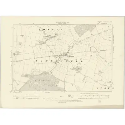 1904 Map of Norfolk XXXVII.SE, 1907 Print