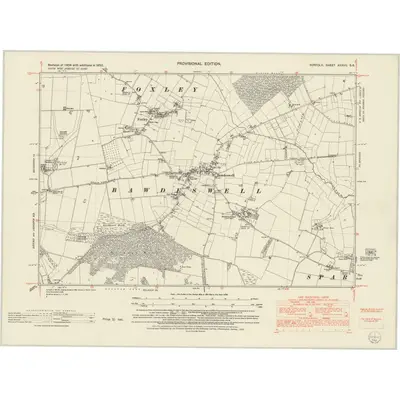 1950 Map of Norfolk XXXVII.SE, 1952 Print