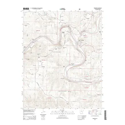 2014 Map of Norfork, 2014 Print
