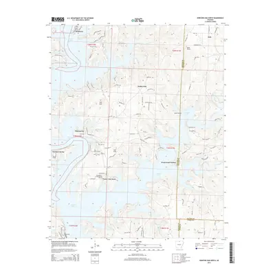 2014 Map of Norfork Dam North, 2014 Print