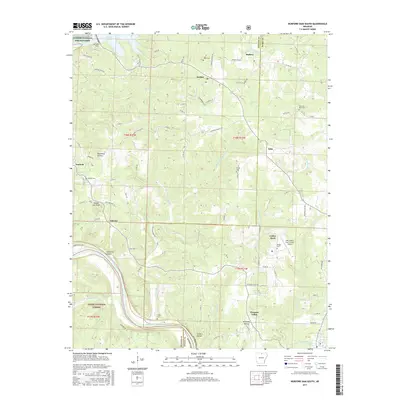 2017 Map of Norfork Dam South, 2017 Print