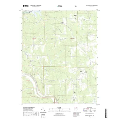 2020 Map of Norfork Dam South, 2020 Print