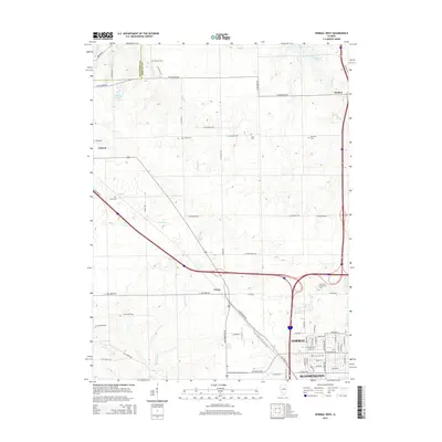 2015 Map of Normal West, 2015 Print