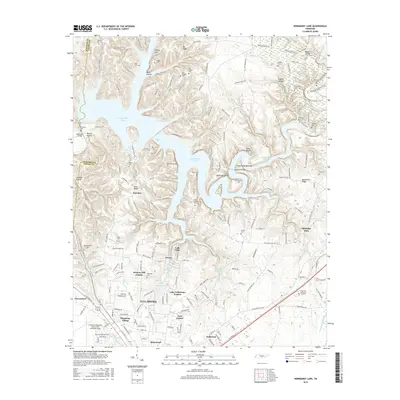 2016 Map of Normandy Lake, 2016 Print