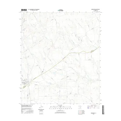 2016 Map of Normangee, 2016 Print