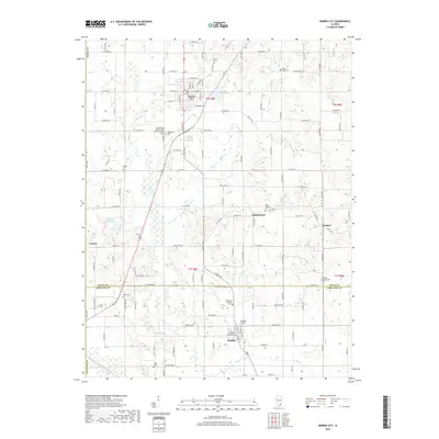 2018 Map of Norris City, 2018 Print