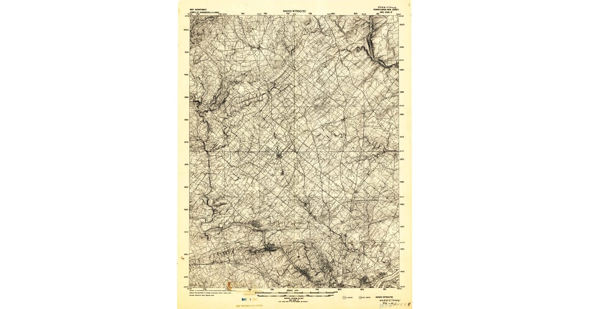 1940s Maps of West Rockhill PA - Norristown Montgomery County Pa Usgs Topo 1942 Og 1200x630 