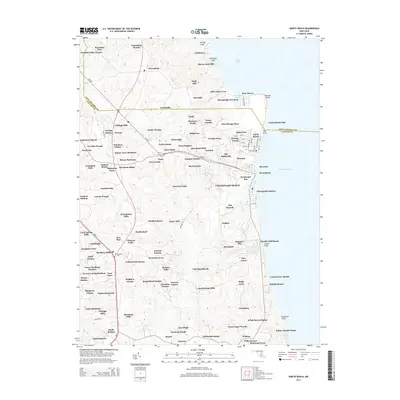 2014 Map of North Beach, 2014 Print