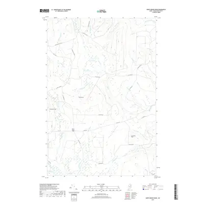 2018 Map of North Brook Ridge, 2018 Print