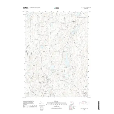 2018 Map of North Brookfield, 2018 Print