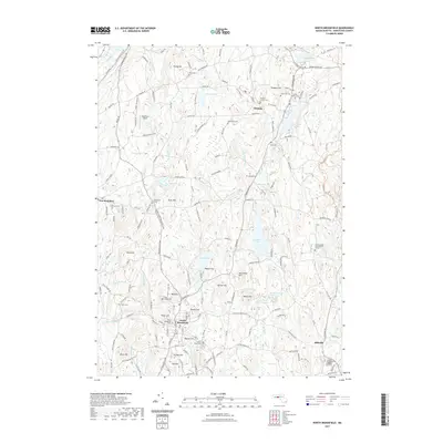 2021 Map of North Brookfield, 2021 Print