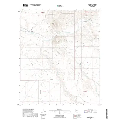 2018 Map of North Butte, 2018 Print