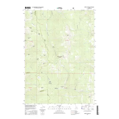 2017 Map of North Canyon, 2017 Print